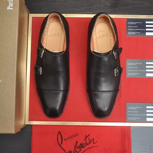 Replica Christian Louboutin Leather Shoes For Men #1381111 $112.00 USD for Wholesale