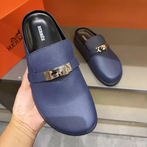 Replica Hermes Slippers For Men #1381138 $72.00 USD for Wholesale