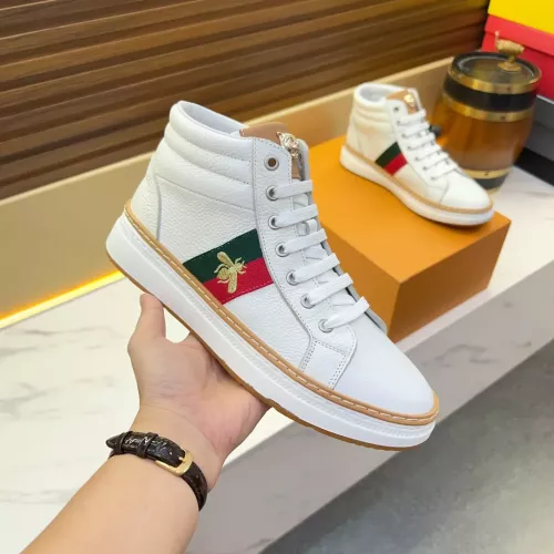 Replica Gucci High Tops Shoes For Men #1381158 $82.00 USD for Wholesale