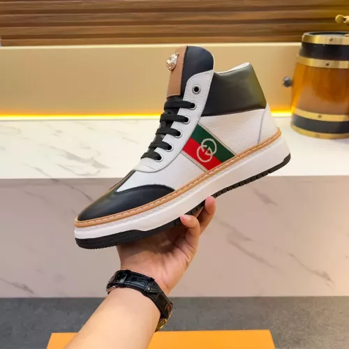 Replica Gucci High Tops Shoes For Men #1381174 $82.00 USD for Wholesale