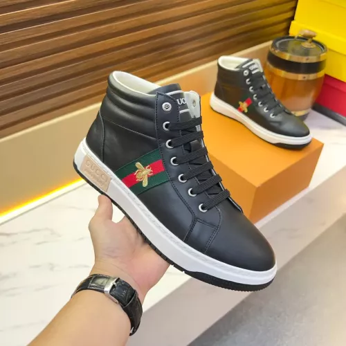 Replica Gucci High Tops Shoes For Men #1381201 $82.00 USD for Wholesale