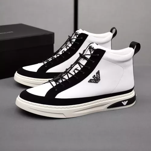 Armani High Tops Shoes For Men #1381271 $85.00 USD, Wholesale Replica Armani High Tops Shoes