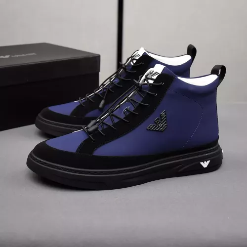 Armani High Tops Shoes For Men #1381272 $85.00 USD, Wholesale Replica Armani High Tops Shoes