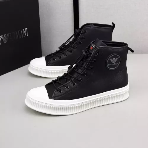 Armani High Tops Shoes For Men #1381274 $88.00 USD, Wholesale Replica Armani High Tops Shoes