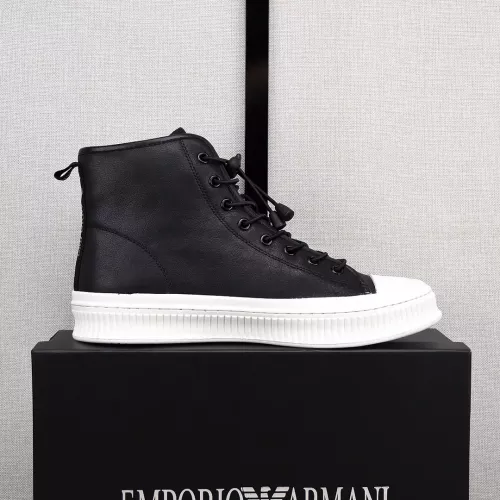 Replica Armani High Tops Shoes For Men #1381274 $88.00 USD for Wholesale