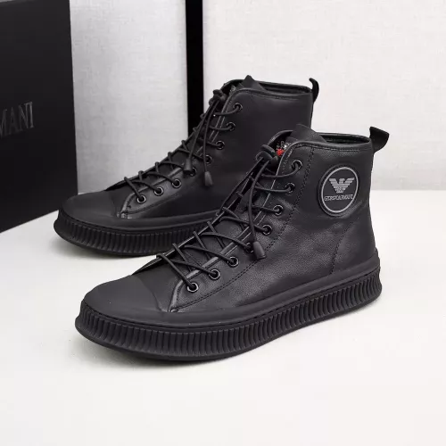 Armani High Tops Shoes For Men #1381275 $88.00 USD, Wholesale Replica Armani High Tops Shoes