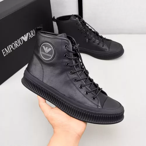 Replica Armani High Tops Shoes For Men #1381275 $88.00 USD for Wholesale