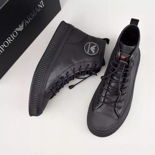 Replica Armani High Tops Shoes For Men #1381275 $88.00 USD for Wholesale