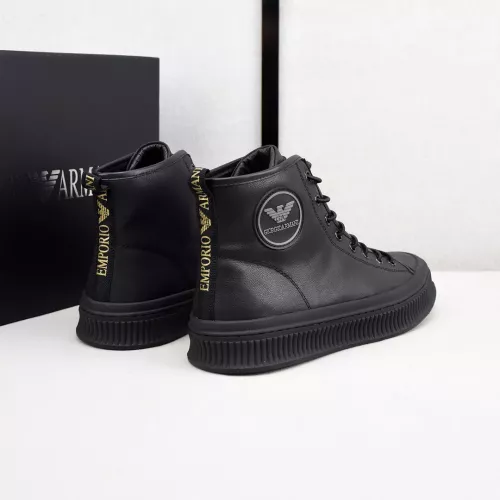 Replica Armani High Tops Shoes For Men #1381275 $88.00 USD for Wholesale