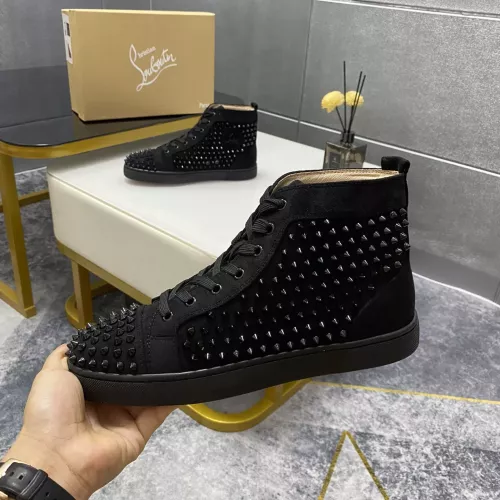 Christian Louboutin High Top Shoes For Men #1381367 $92.00 USD, Wholesale Replica Christian Louboutin High Top Shoes