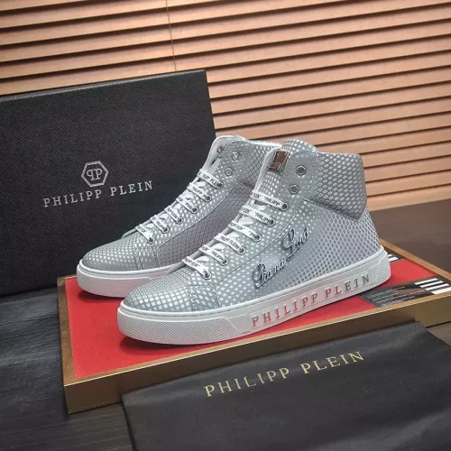 Philipp Plein PP High Tops Shoes For Men #1381446 $88.00 USD, Wholesale Replica Philipp Plein PP High Tops Shoes