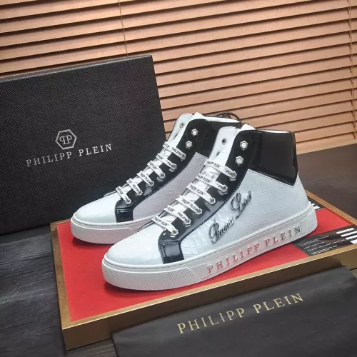 Philipp Plein PP High Tops Shoes For Men #1381448 $88.00 USD, Wholesale Replica Philipp Plein PP High Tops Shoes