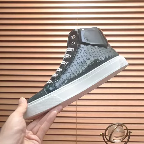 Replica Philipp Plein PP High Tops Shoes For Men #1381450 $88.00 USD for Wholesale