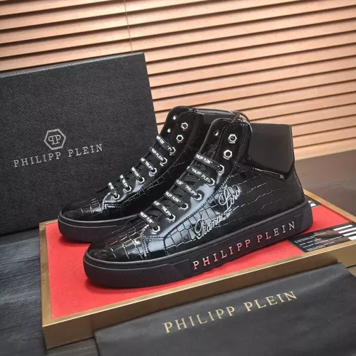 Philipp Plein PP High Tops Shoes For Men #1381451 $88.00 USD, Wholesale Replica Philipp Plein PP High Tops Shoes