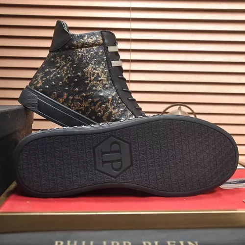 Replica Philipp Plein PP High Tops Shoes For Men #1381454 $92.00 USD for Wholesale