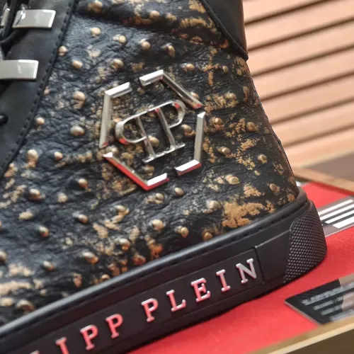 Replica Philipp Plein PP High Tops Shoes For Men #1381454 $92.00 USD for Wholesale