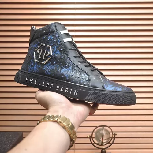 Replica Philipp Plein PP High Tops Shoes For Men #1381455 $92.00 USD for Wholesale