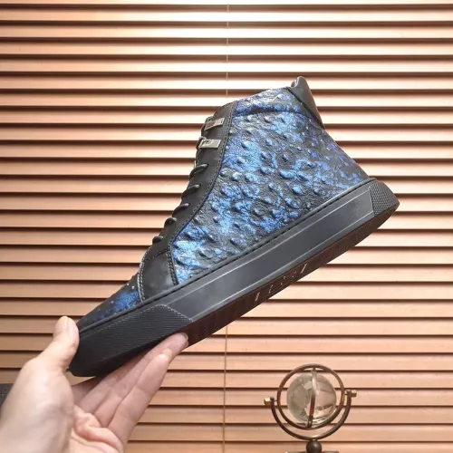 Replica Philipp Plein PP High Tops Shoes For Men #1381455 $92.00 USD for Wholesale