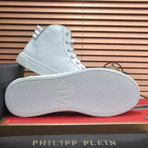 Replica Philipp Plein PP High Tops Shoes For Men #1381457 $92.00 USD for Wholesale