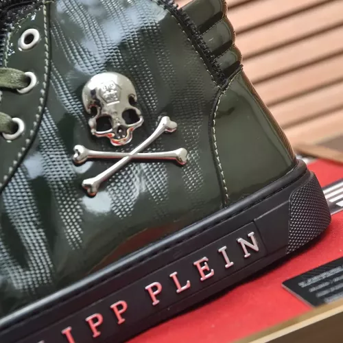 Replica Philipp Plein PP High Tops Shoes For Men #1381459 $92.00 USD for Wholesale