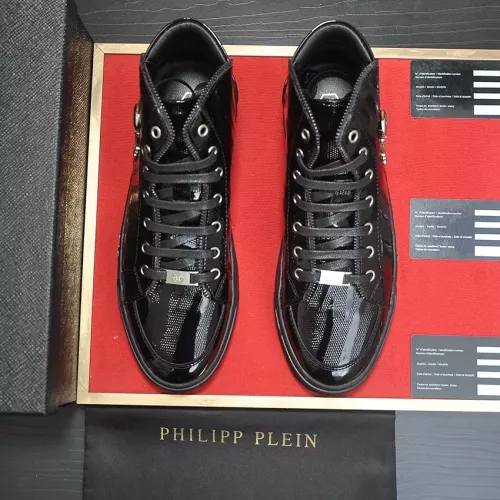 Replica Philipp Plein PP High Tops Shoes For Men #1381460 $92.00 USD for Wholesale