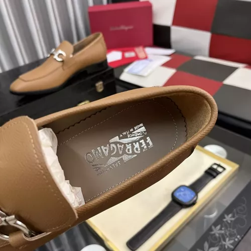 Replica Salvatore Ferragamo Leather Shoes For Men #1381466 $108.00 USD for Wholesale