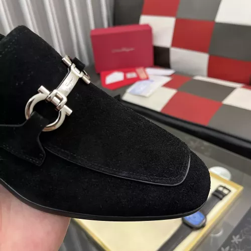 Replica Salvatore Ferragamo Leather Shoes For Men #1381470 $108.00 USD for Wholesale