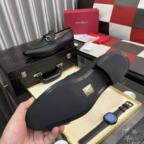 Replica Salvatore Ferragamo Leather Shoes For Men #1381472 $108.00 USD for Wholesale