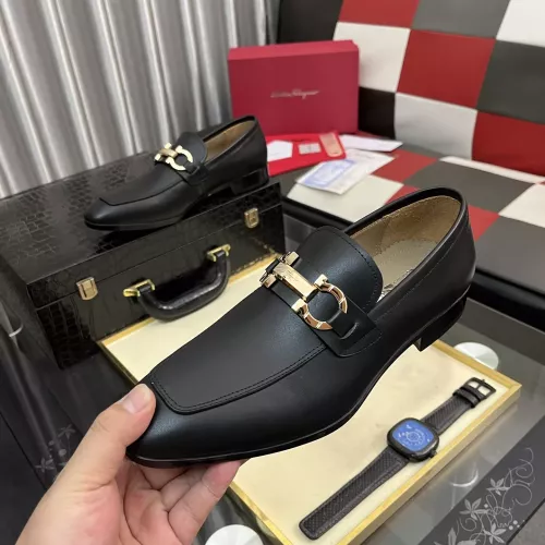 Salvatore Ferragamo Leather Shoes For Men #1381477 $108.00 USD, Wholesale Replica Salvatore Ferragamo Leather Shoes