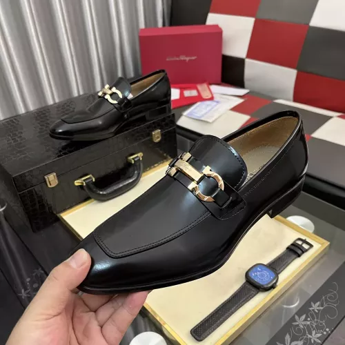 Salvatore Ferragamo Leather Shoes For Men #1381478 $108.00 USD, Wholesale Replica Salvatore Ferragamo Leather Shoes