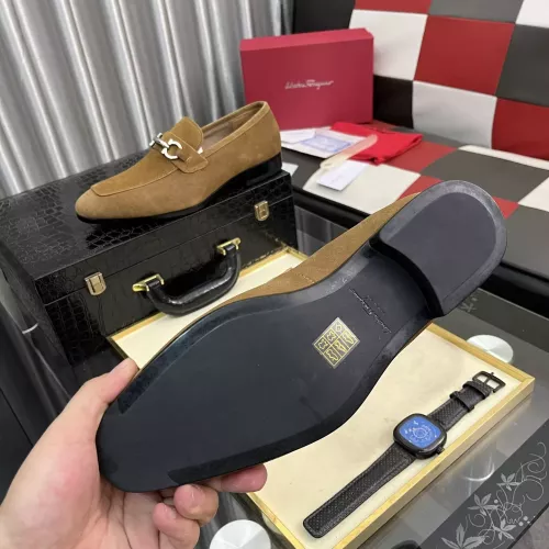 Replica Salvatore Ferragamo Leather Shoes For Men #1381481 $108.00 USD for Wholesale