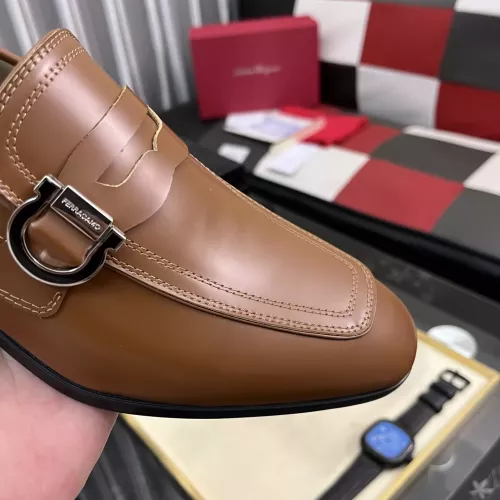 Replica Salvatore Ferragamo Leather Shoes For Men #1381483 $108.00 USD for Wholesale