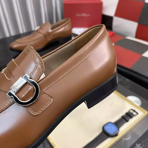 Replica Salvatore Ferragamo Leather Shoes For Men #1381483 $108.00 USD for Wholesale