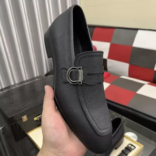 Replica Salvatore Ferragamo Leather Shoes For Men #1381485 $108.00 USD for Wholesale