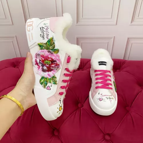 Replica Dolce & Gabbana D&G Casual Shoes For Women #1381540 $125.00 USD for Wholesale