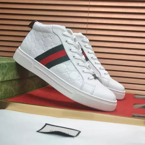 Replica Gucci High Tops Shoes For Men #1381604 $92.00 USD for Wholesale