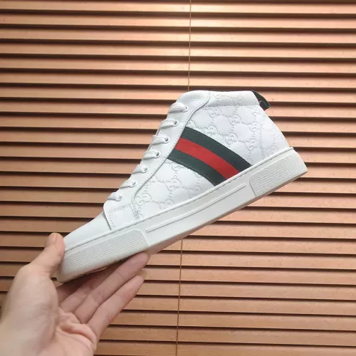 Replica Gucci High Tops Shoes For Men #1381604 $92.00 USD for Wholesale