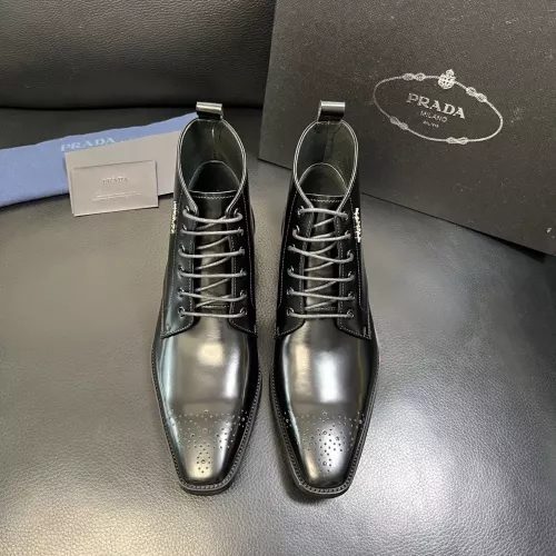 Replica Prada Boots For Men #1381665 $150.00 USD for Wholesale
