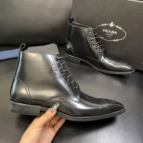 Replica Prada Boots For Men #1381665 $150.00 USD for Wholesale