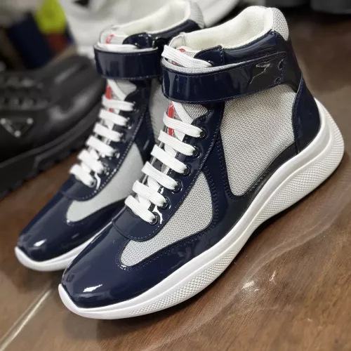 Prada High Top Shoes For Men #1381668 $92.00 USD, Wholesale Replica Prada High Top Shoes