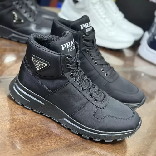 Replica Prada High Top Shoes For Men #1381670 $98.00 USD for Wholesale