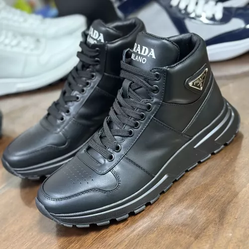 Prada High Top Shoes For Men #1381671 $100.00 USD, Wholesale Replica Prada High Top Shoes