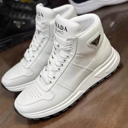 Prada High Top Shoes For Men #1381672 $100.00 USD, Wholesale Replica Prada High Top Shoes