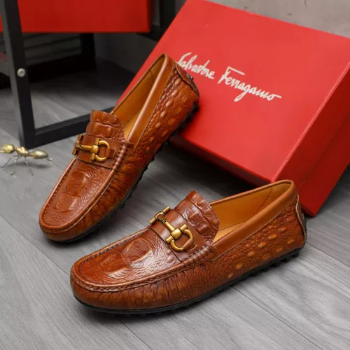 Salvatore Ferragamo Leather Shoes For Men #1381825 $80.00 USD, Wholesale Replica Salvatore Ferragamo Leather Shoes