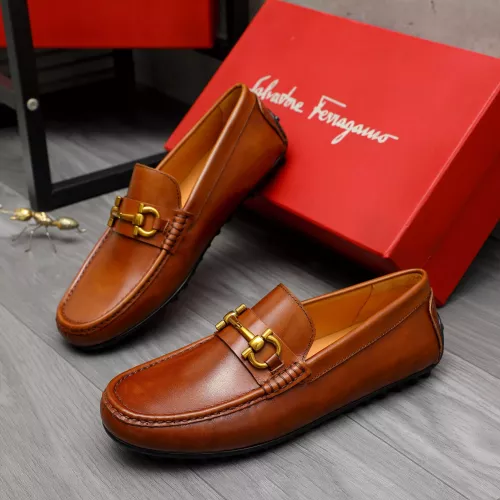 Salvatore Ferragamo Leather Shoes For Men #1381827 $80.00 USD, Wholesale Replica Salvatore Ferragamo Leather Shoes