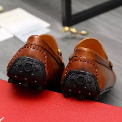 Replica Salvatore Ferragamo Leather Shoes For Men #1381827 $80.00 USD for Wholesale