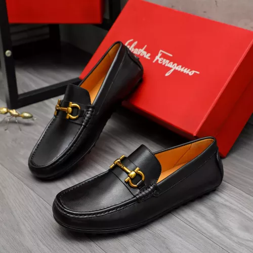 Salvatore Ferragamo Leather Shoes For Men #1381828 $80.00 USD, Wholesale Replica Salvatore Ferragamo Leather Shoes
