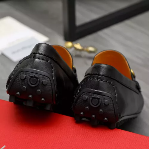Replica Salvatore Ferragamo Leather Shoes For Men #1381828 $80.00 USD for Wholesale