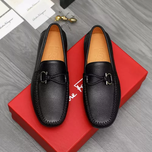 Salvatore Ferragamo Leather Shoes For Men #1381834 $92.00 USD, Wholesale Replica Salvatore Ferragamo Leather Shoes