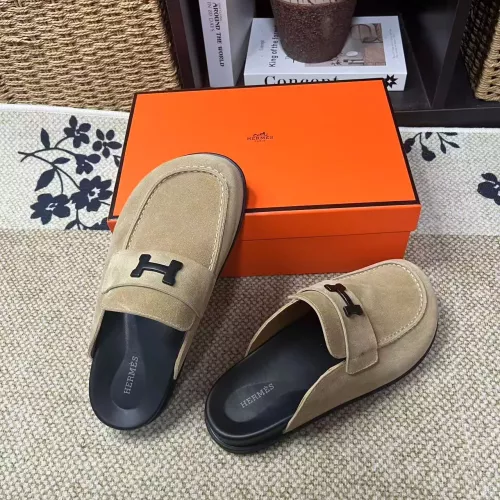 Replica Hermes Slippers For Men #1381867 $82.00 USD for Wholesale